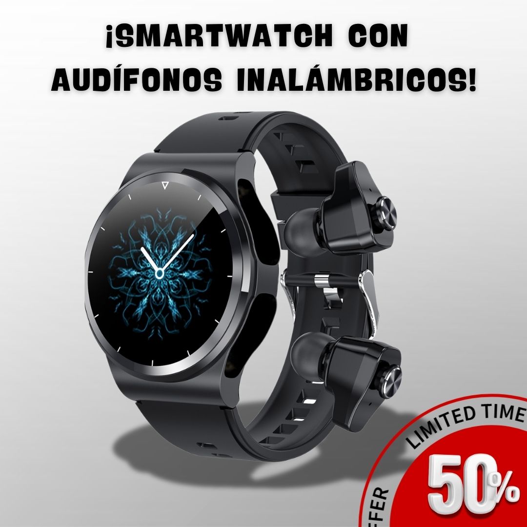 SoundTimePro ® - SmartWatch con audífonos inalámbricos.
