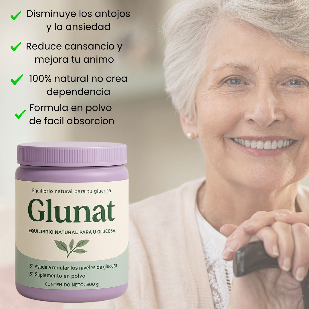 🔥GLUNAT®! Apoyo natural para el equilibrio de el azucar en la sangre. Paga 1 y llevas el 2 GRATIS