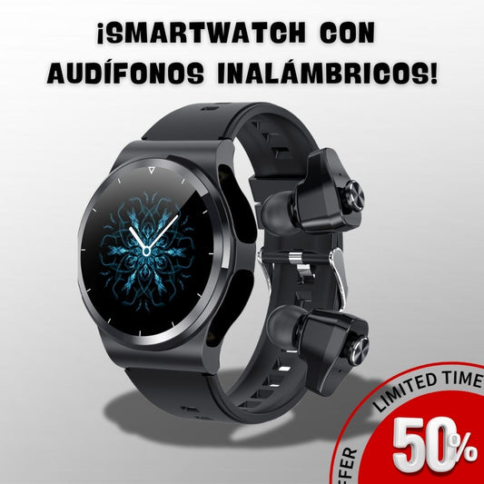 SoundTimePro ® - SmartWatch con audífonos inalámbricos.