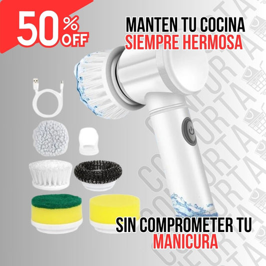 PowerScrubPro®- Cepillo limpiador giratorio 5 en 1